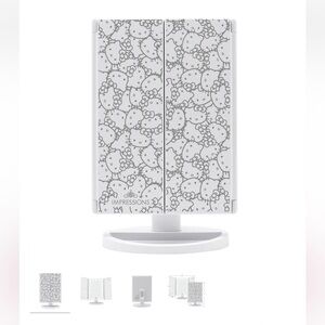 Hello Kitty x impressions vanity Trifold LED Makeup Mirror with Magnification ✨💕